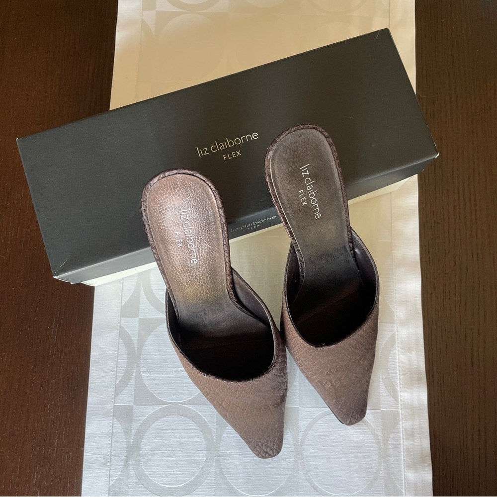 Liz Claiborne Flex ‘Pepper’ Slides with Kitten Heel